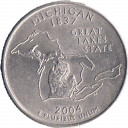 2004 - Quarto di dollaro Stati Uniti Michigan (P) Filadelfia